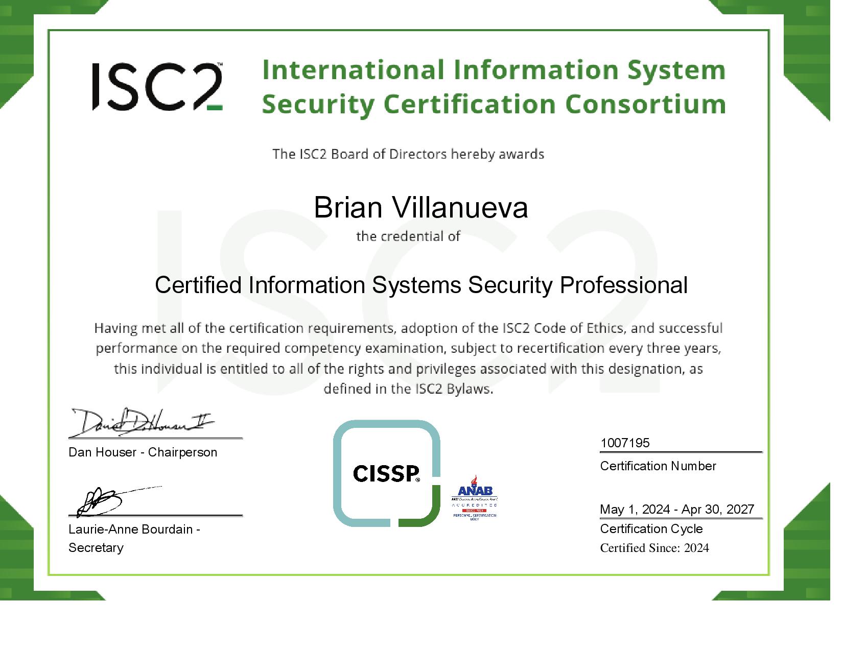 CISSP Certification