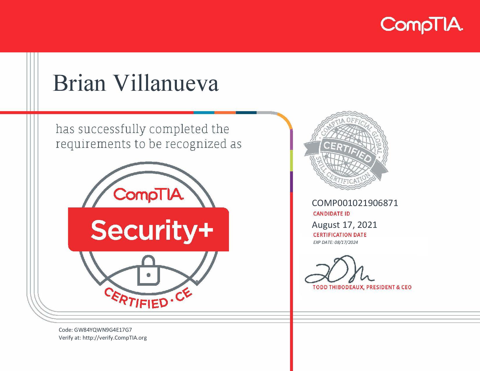 Security+ Certification